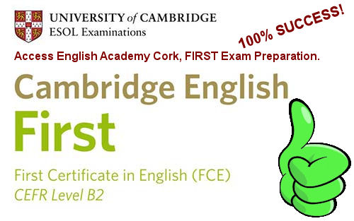 Cork English course FIRST success passed